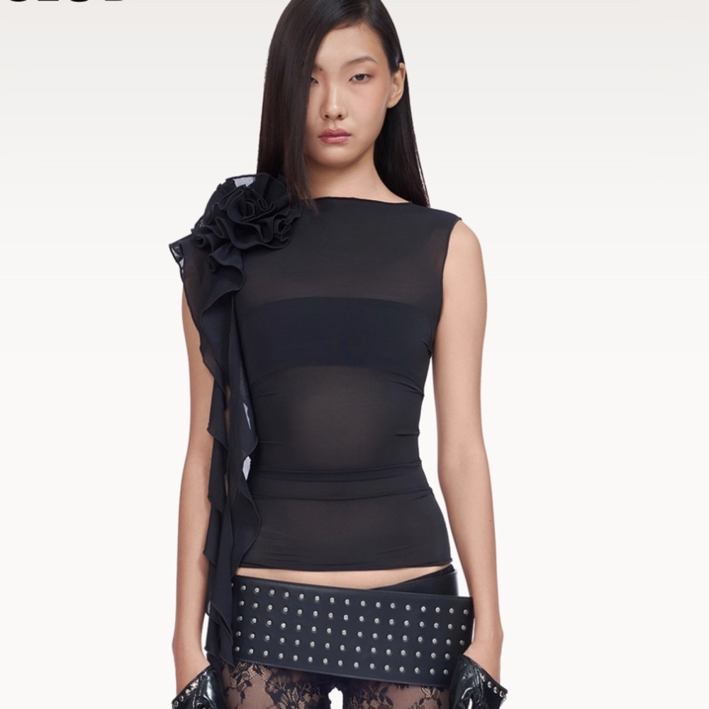 Fanci Club Black Bloody Groom Top